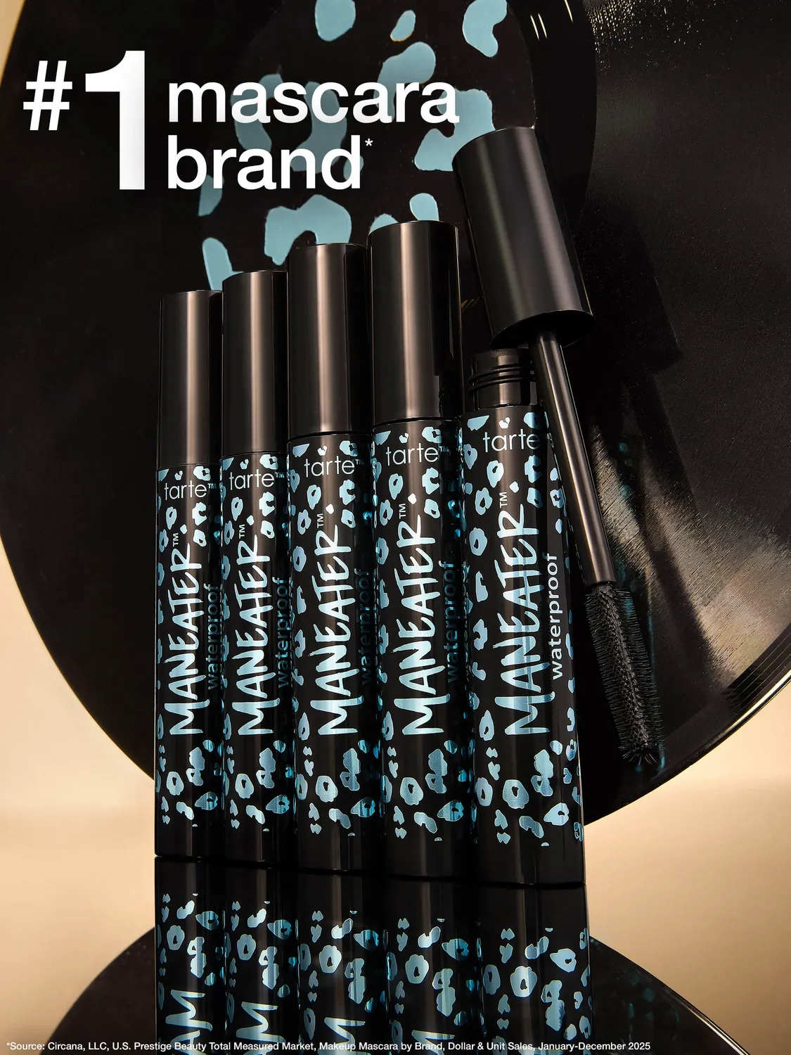 Tarte Maneater mascara waterproof noir format voyage volume