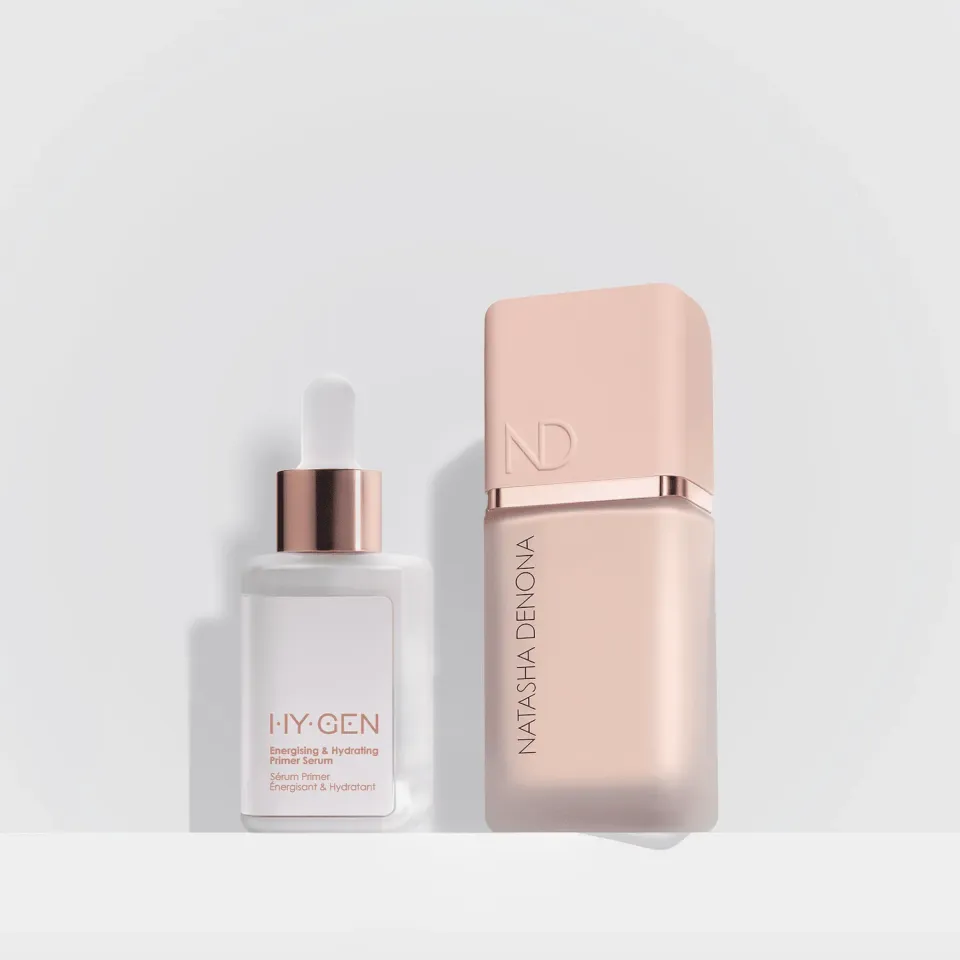 Natasha Denona HY-Glam fond de teint + base sérum set teint lumineux