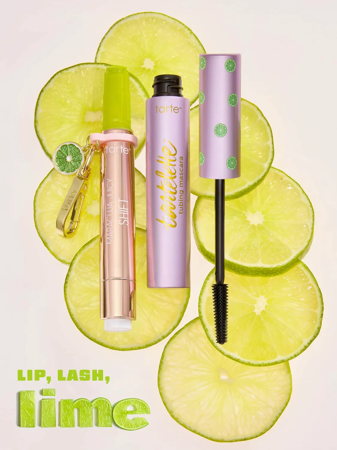 Tarte Maracuja Juicy Lip Shift gloss repulpant lime rose