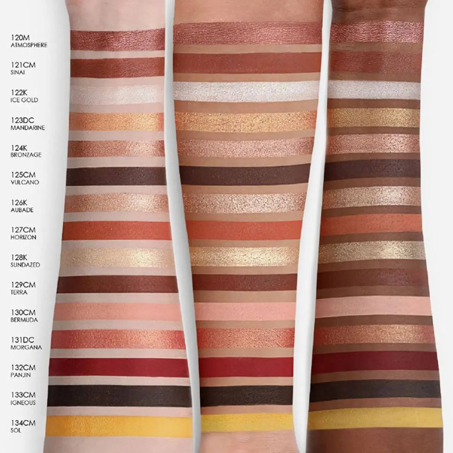 Natasha Denona Sunset palette fards 15 teintes chaudes