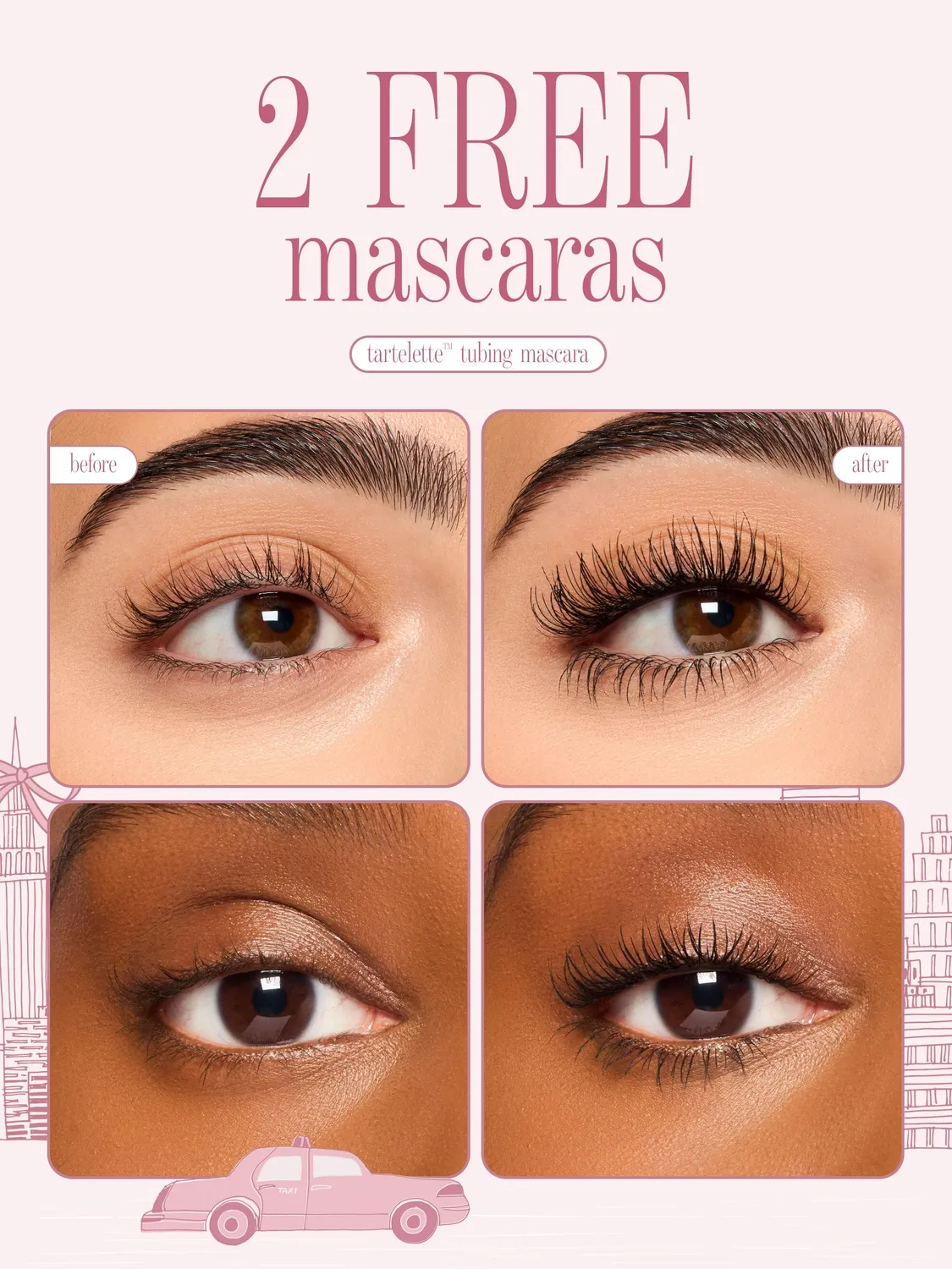 Tarte Eyes On Me coffret mascara liner pochette 4 pièces