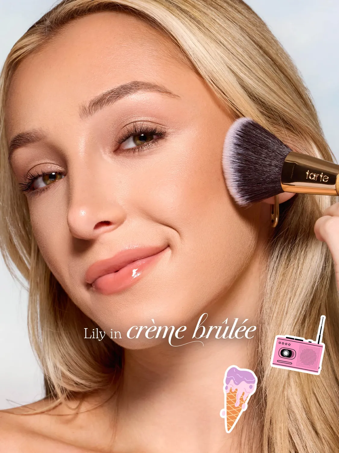 Tarte double-ended pinceau bronzer crème et poudre vegan