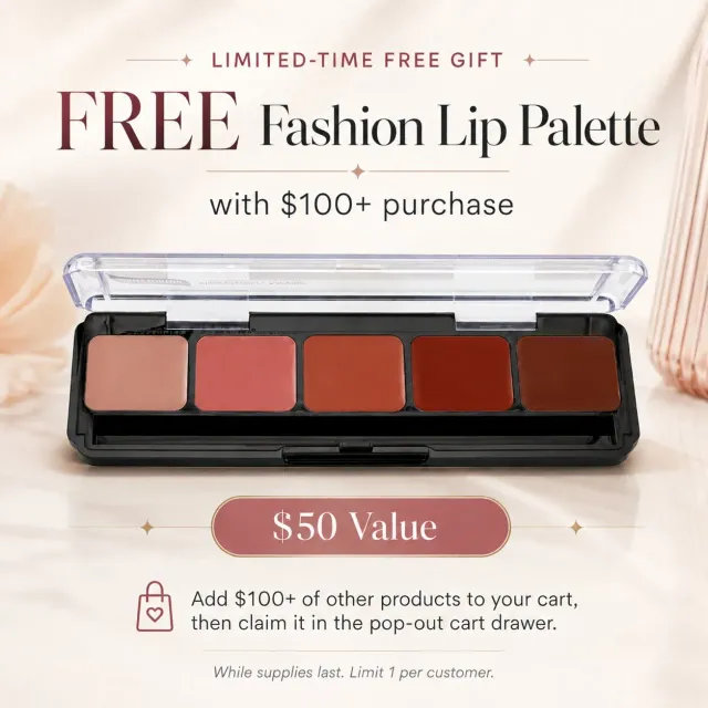 Graftobian Fashion Pro palette lèvres 5 teintes semi-mat