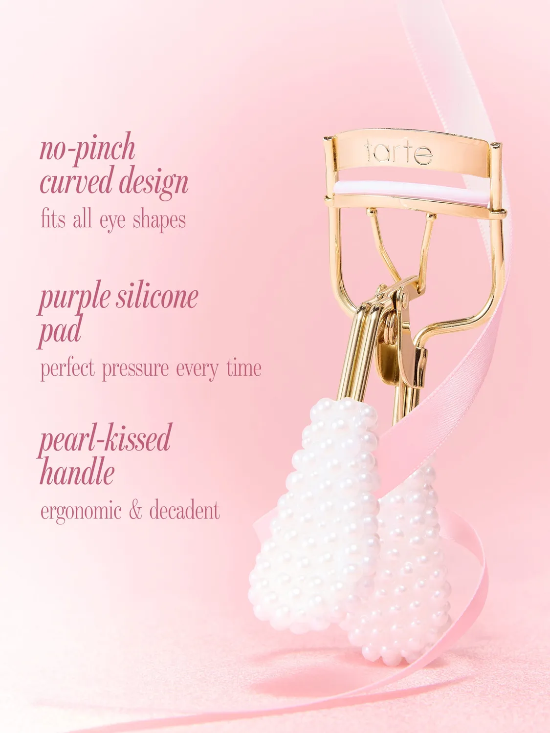 Tarte Pretty in Pearls recourbe-cils multi effet ouvrant