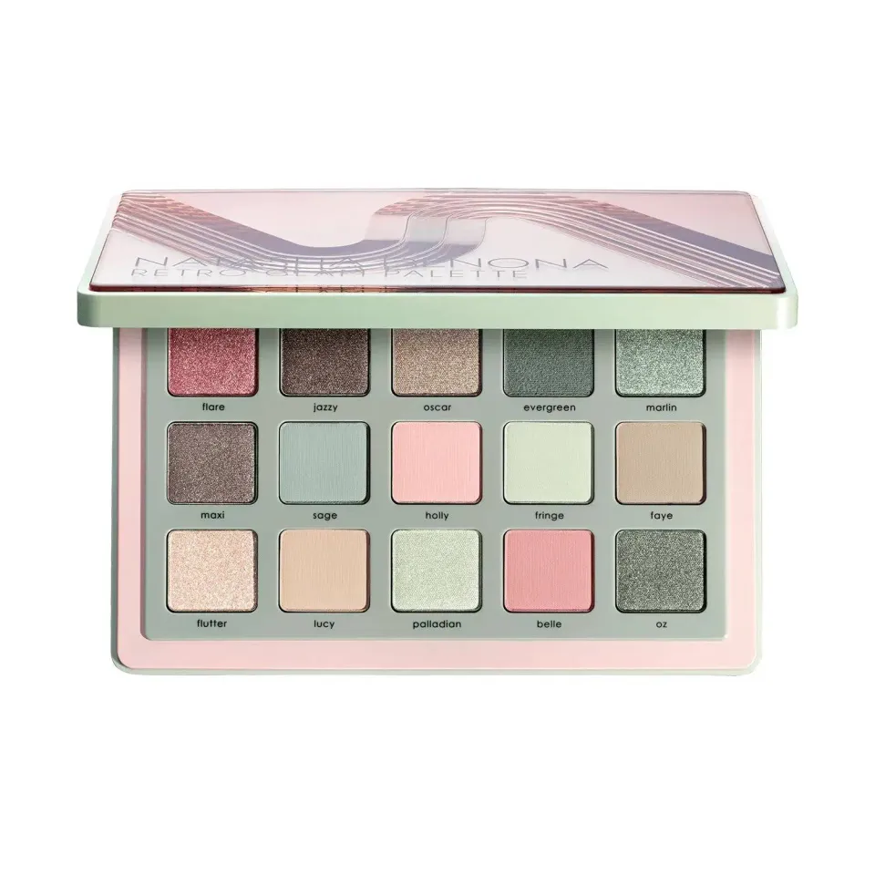 Natasha Denona Retro Glam palette fards paupieres midi verts roses