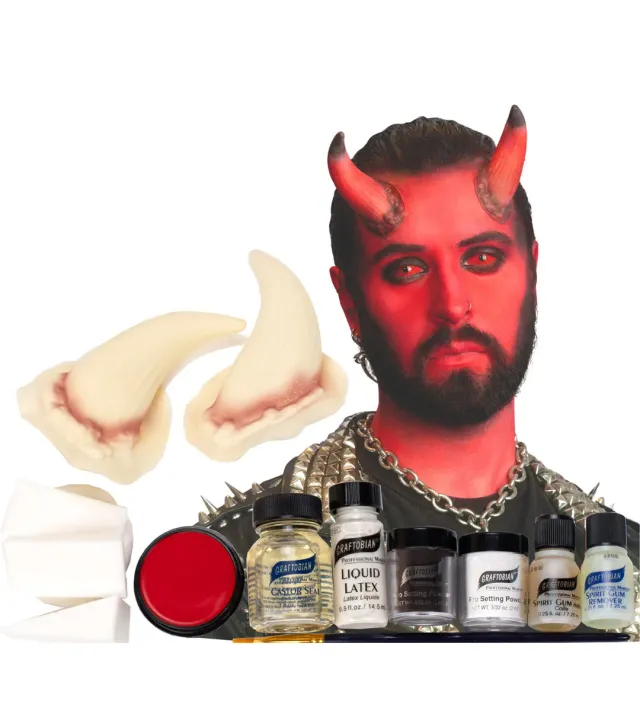 Graftobian Devil Kit maquillage diable rouge cornes