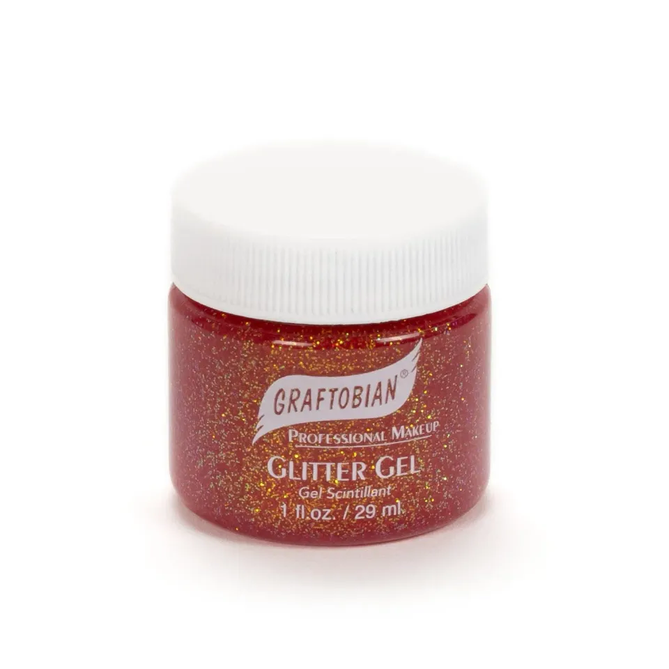 Graftobian Glitter Gel gel paillettes Red Sunset 28 g pailleté