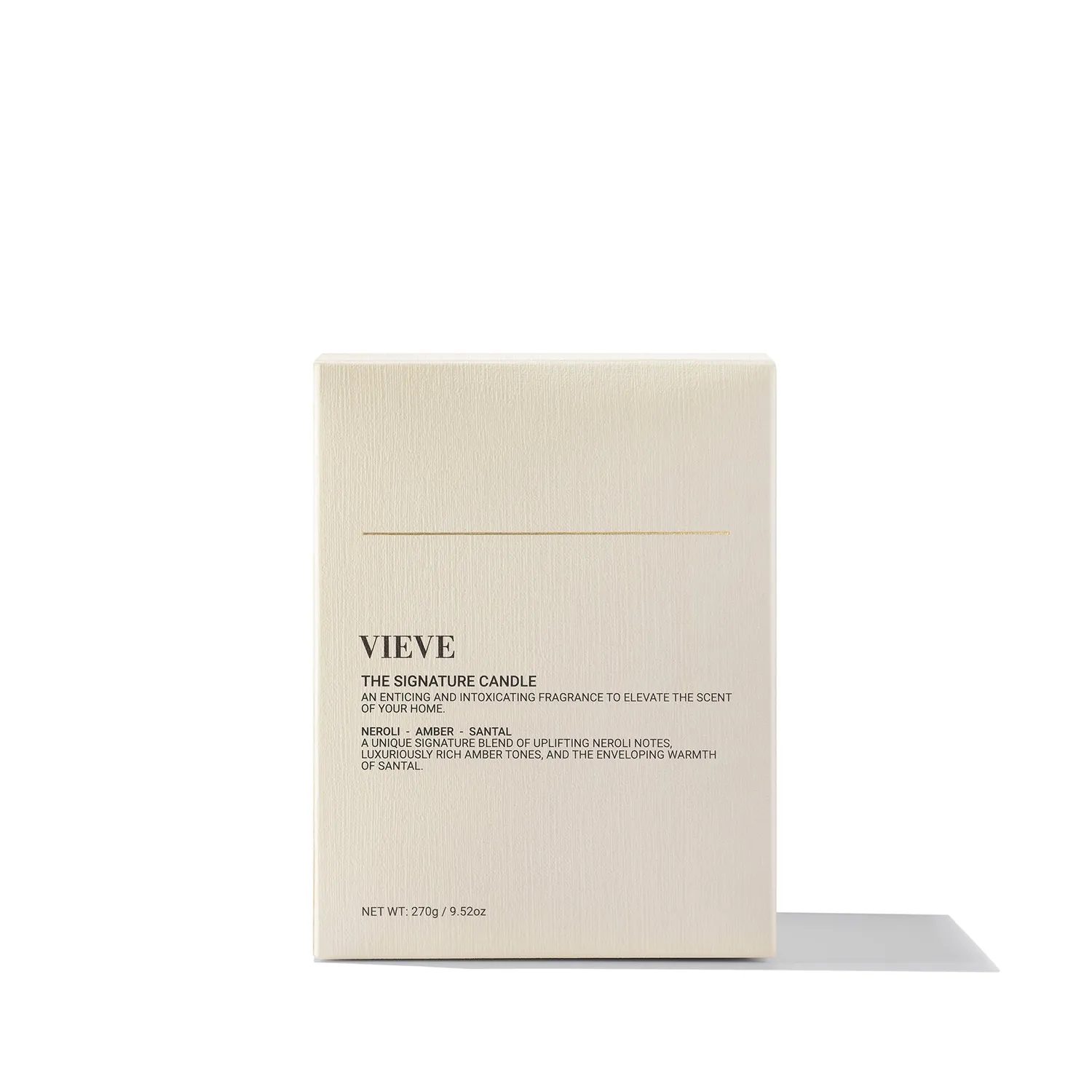 Vieve Signature Candle 2.0 bougie néroli ambre santal 55h
