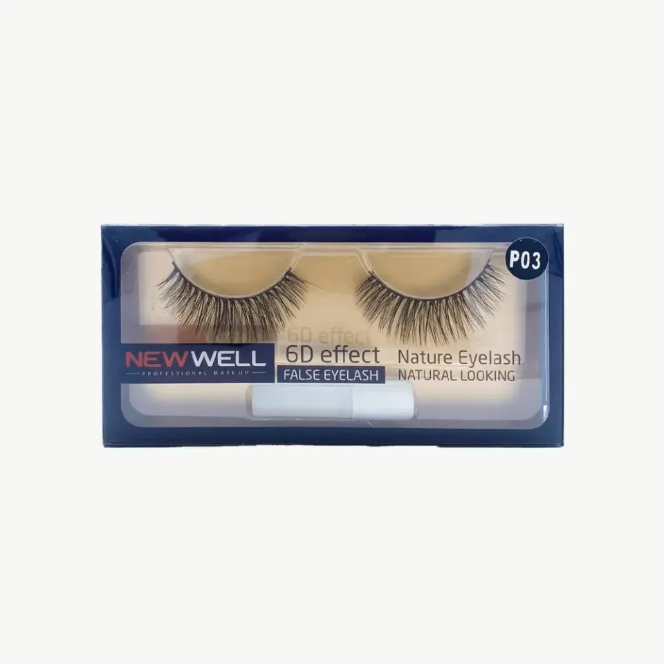 New Well 6D Effect P03 faux cils naturels réutilisables