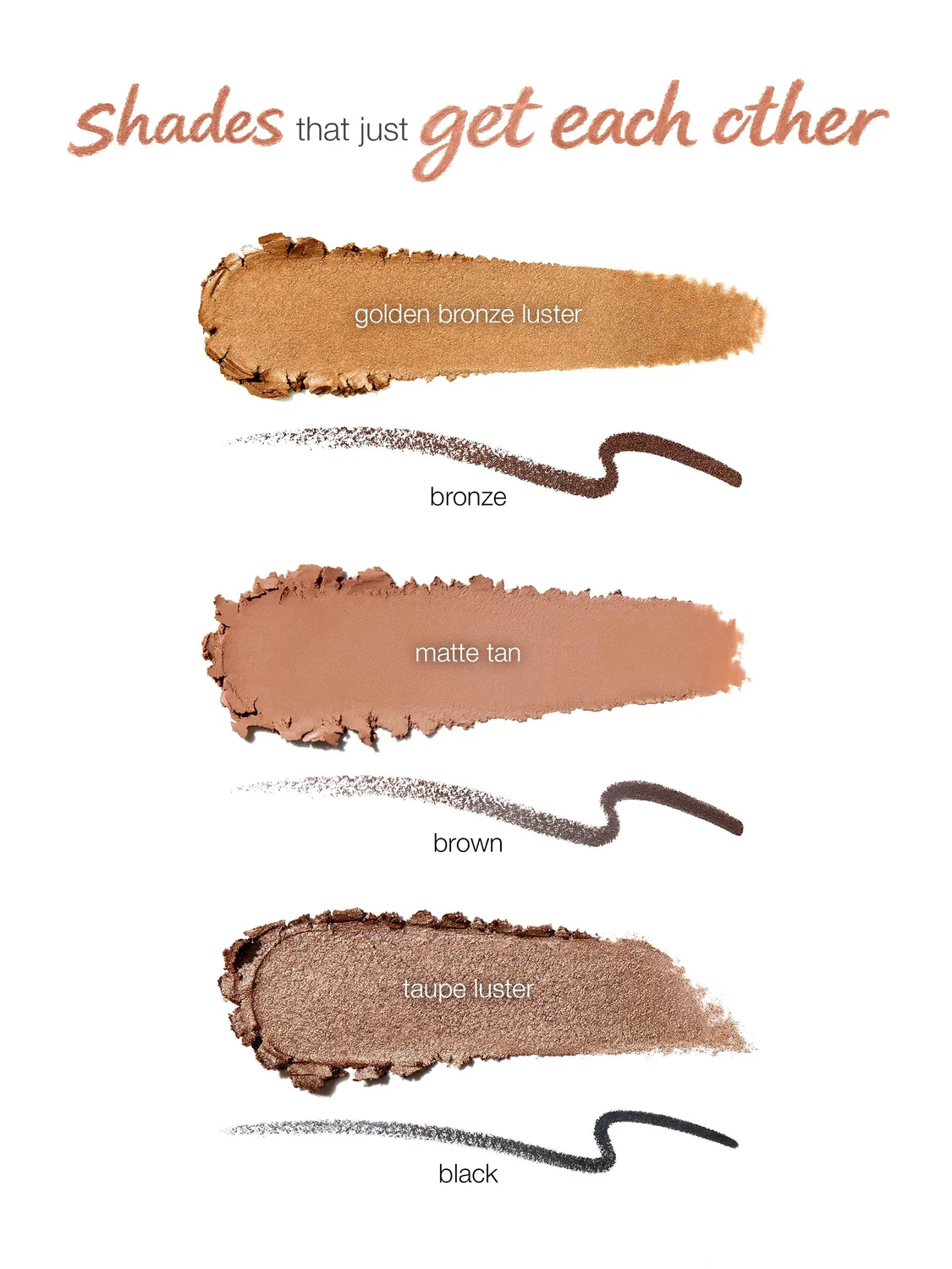 Tarte Quick Stick Double-Ended Shadow Liner Trio eyeliner bronze