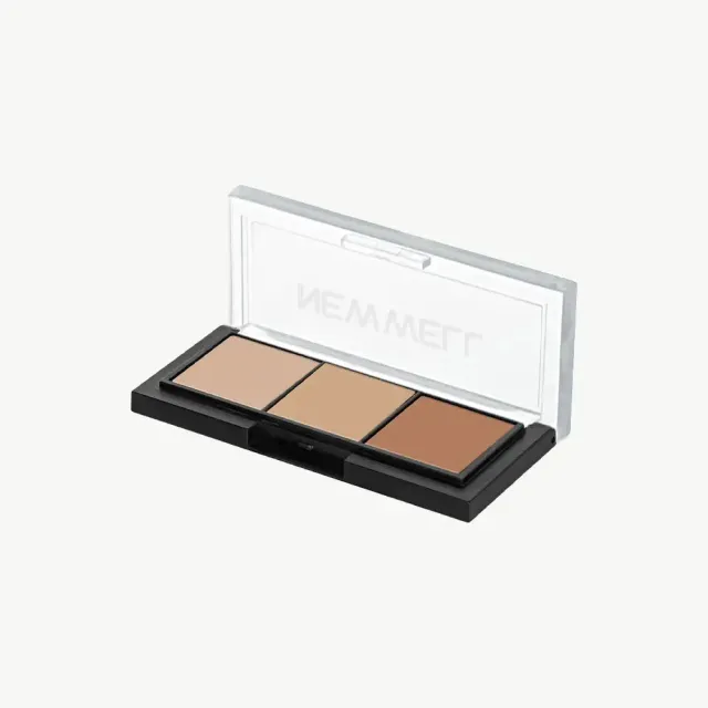 New Well Porcelain palette highlighter 3 teintes éclat