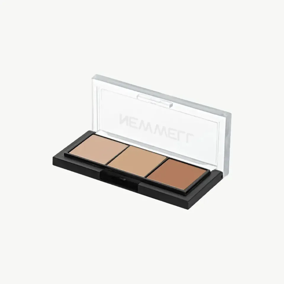 New Well Porcelain palette highlighter 3 teintes éclat