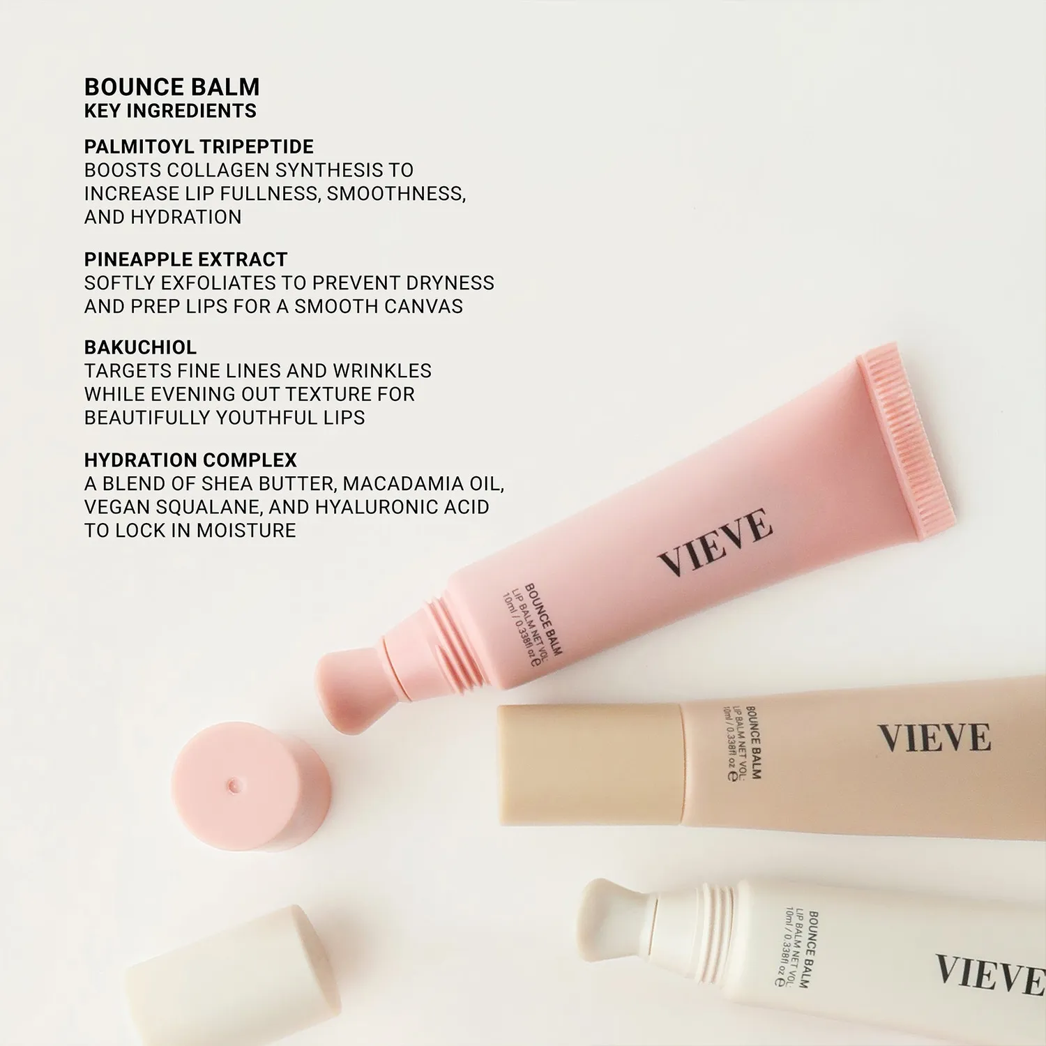 Vieve Bounce Balm baume à lèvres teinte Grind nourrissant