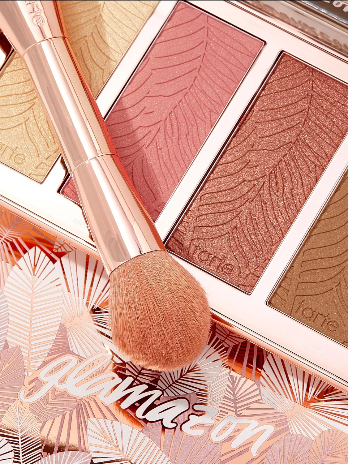 Tarte Glamazon pinceau joue double embout vegan sculptant