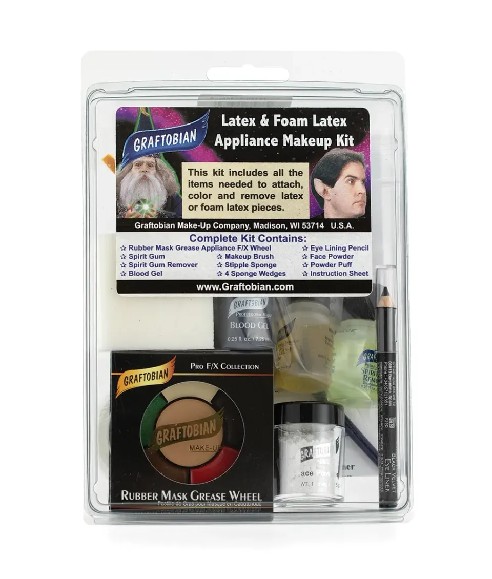 Graftobian Appliance kit maquillage effets spéciaux latex complet