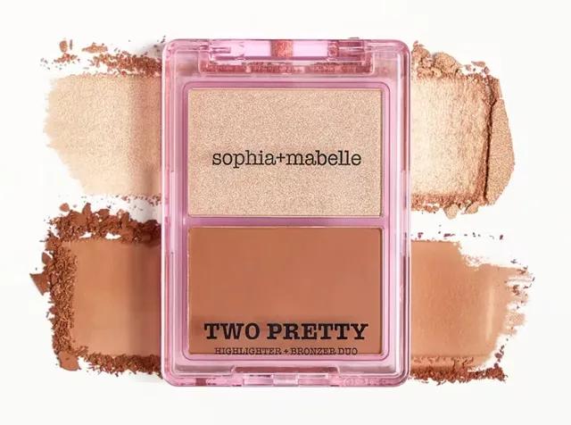 sophia+mabelle Two Pretty Sunlit Sand palette bronzer éclat